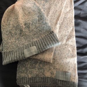 Calvin Klein hat and scarf matching set